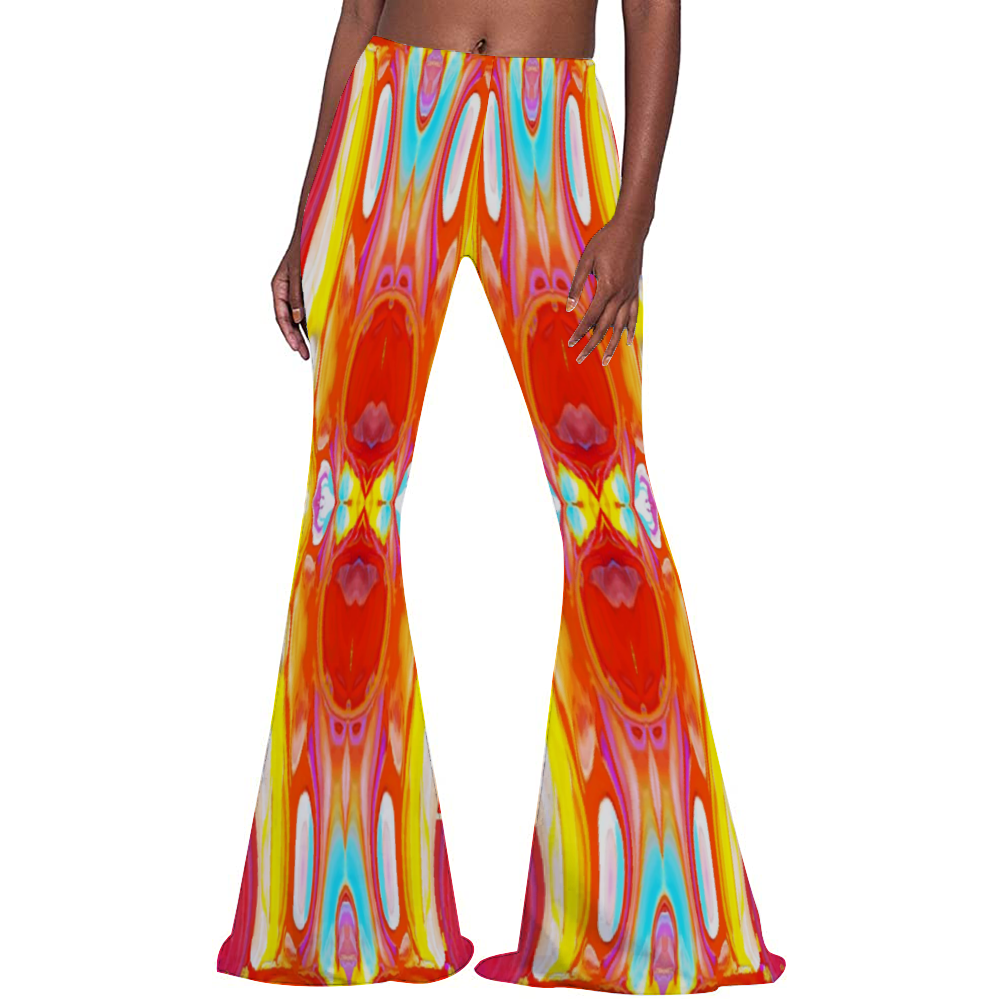 Lila 1 Stretch Bell Bottom Flare Pants Trousers