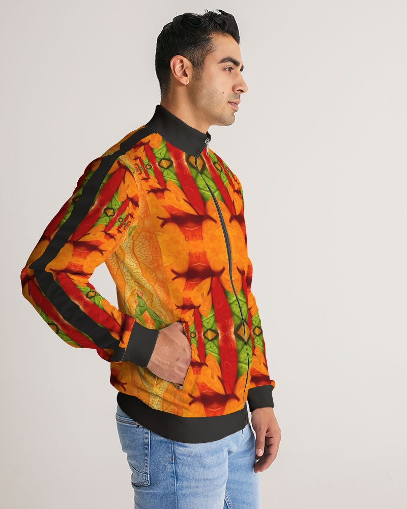 fall2020_6 Men's Stripe-Sleeve Track Jacket