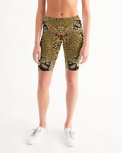 Afbeelding in Gallery-weergave laden, Wood Gold 2 Women&#39;s Mid-Rise Bike Shorts