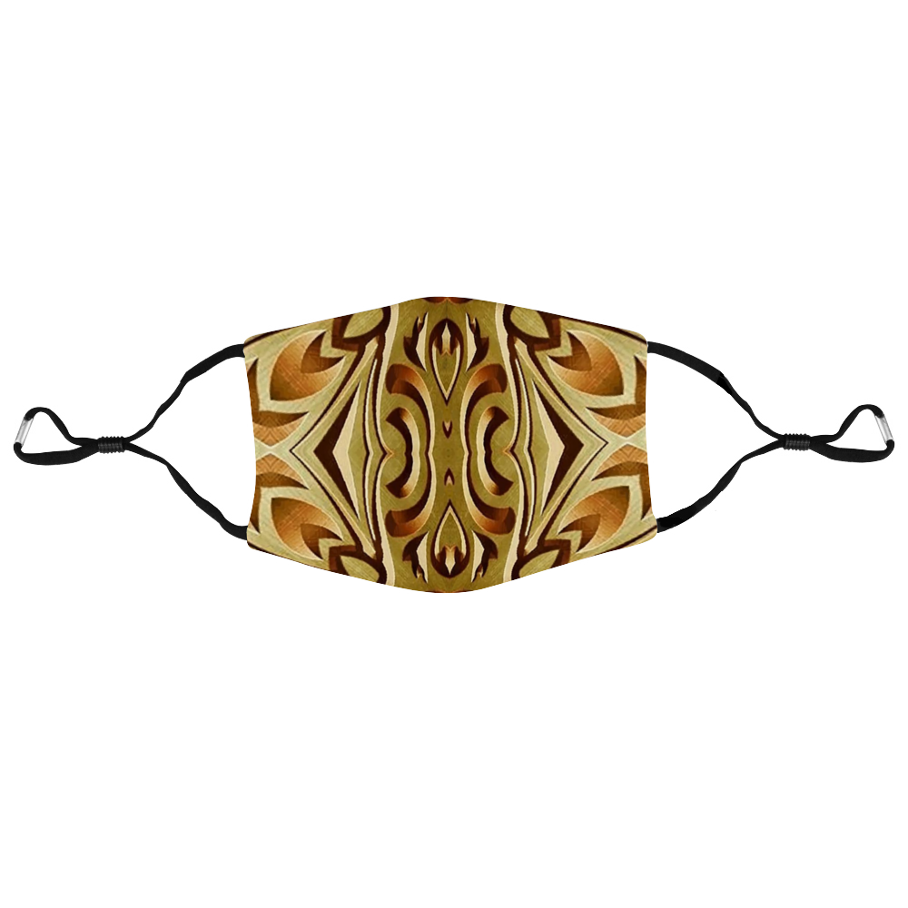 Woodcut 4 Face Mouth Mask