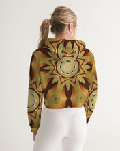 Afbeelding in Gallery-weergave laden, Wood Gold 1 Women&#39;s Cropped Hoodie