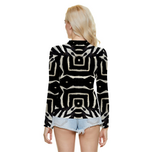 Carica l&#39;immagine nel visualizzatore di Gallery, Funkee 1 Woman&#39;s See Through Mesh Long Sleeve Shirt Fashion Top