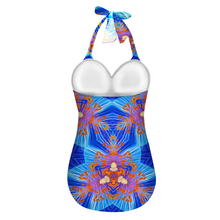 Indlæs billede til gallerivisning Angelica 1 Women&#39;s Halterneck One Piece Swimsuit