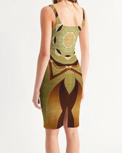 Afbeelding in Gallery-weergave laden, Wood Gold 1 Women&#39;s Midi Bodycon Dress