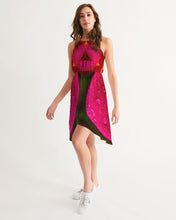 Afbeelding in Gallery-weergave laden, Red Blush 1 Women&#39;s High-Low Halter Dress