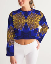 Afbeelding in Gallery-weergave laden, Lapiz Gold 1 Women&#39;s Cropped Sweatshirt