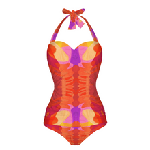 Afbeelding in Gallery-weergave laden, Leila 9 Women&#39;s Halterneck One Piece Swimsuit