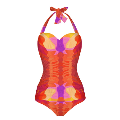 Leila 9 Women's Halterneck One Piece Swimsuit