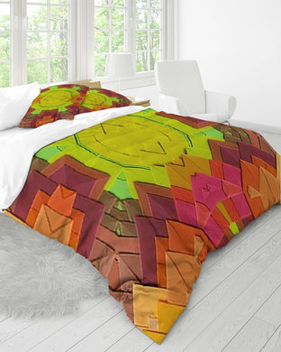 Origami 3 King Duvet Cover Set