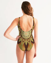 Cargar imagen en el visor de la galería, Wood Gold 1 Women&#39;s One-Piece Swimsuit