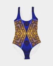 Afbeelding in Gallery-weergave laden, Lapiz Gold 1 Women&#39;s One-Piece Swimsuit