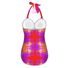 Afbeelding in Gallery-weergave laden, Leila 8 Women&#39;s Halterneck One Piece Swimsuit