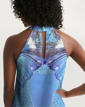 Afbeelding in Gallery-weergave laden, Urania Blue 1 Women&#39;s Halter Dress