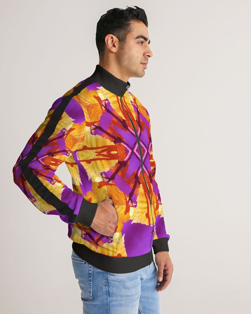 fall2020_12 Men's Stripe-Sleeve Track Jacket
