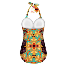 Carica l&#39;immagine nel visualizzatore di Gallery, Anielle 3 Women&#39;s Halterneck One Piece Swimsuit