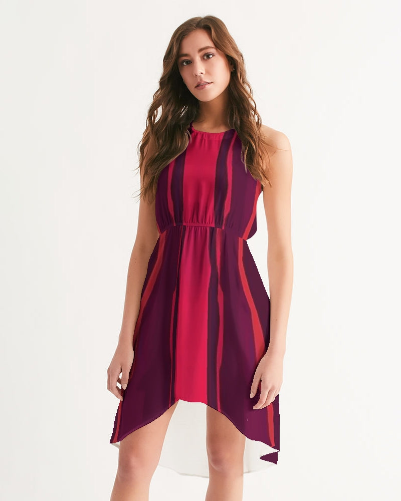 newfall16 Women's High-Low Halter Dress