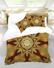 Cargar imagen en el visor de la galería, Wood Gold 1 Queen Duvet Cover Set