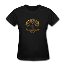 Carica l&#39;immagine nel visualizzatore di Gallery, Celtic Tree Women&#39;s T-Shirt - black