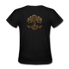 Carica l&#39;immagine nel visualizzatore di Gallery, Celtic Tree Women&#39;s T-Shirt - black