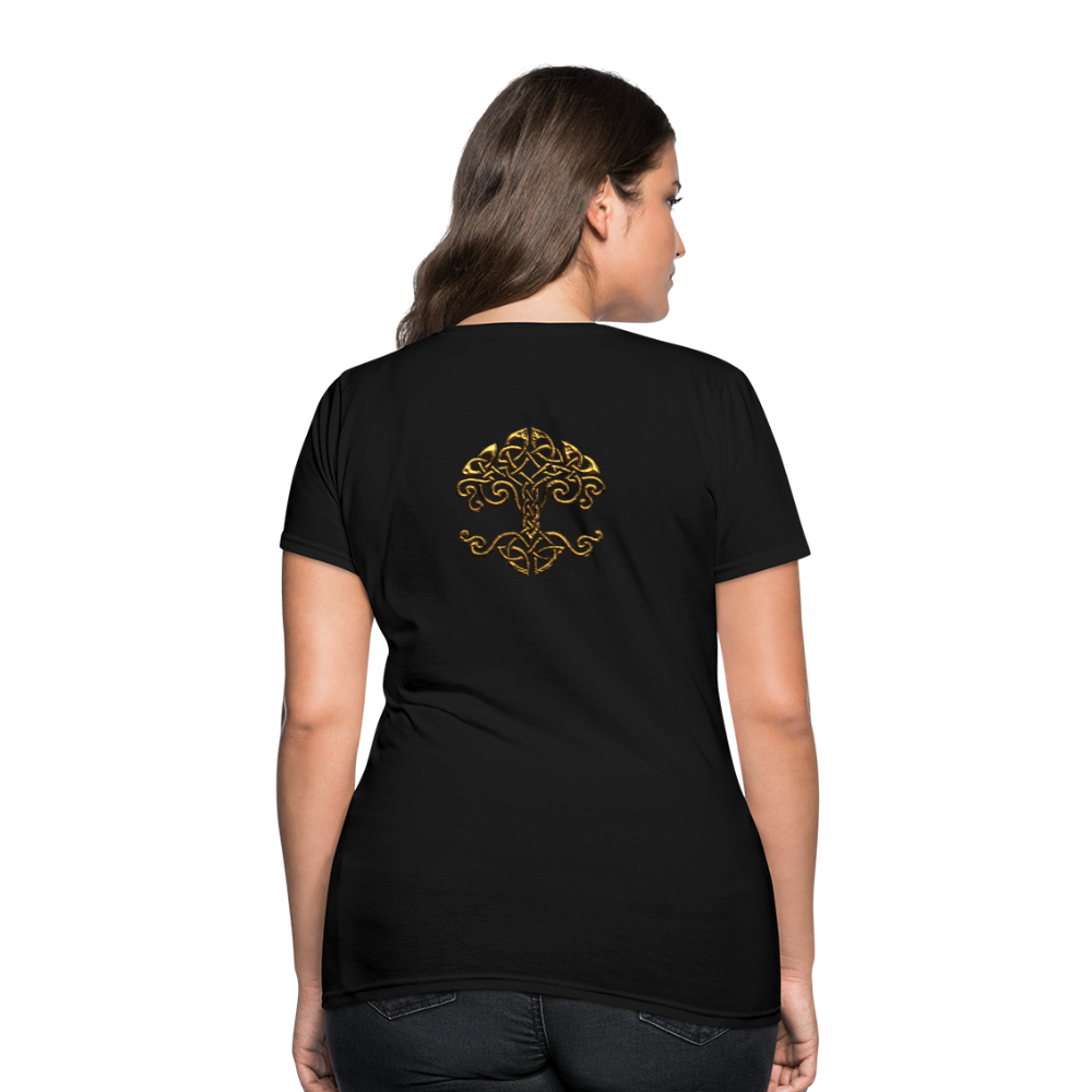 Celtic Tree Women's T-Shirt - black