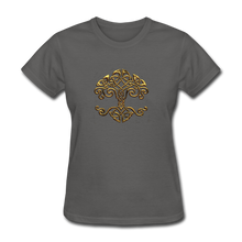 Carica l&#39;immagine nel visualizzatore di Gallery, Celtic Tree Women&#39;s T-Shirt - charcoal