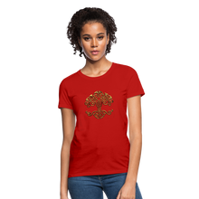 Carica l&#39;immagine nel visualizzatore di Gallery, Celtic Tree Women&#39;s T-Shirt - red