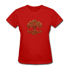 Carica l&#39;immagine nel visualizzatore di Gallery, Celtic Tree Women&#39;s T-Shirt - red