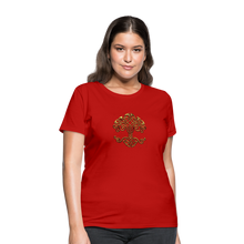 Carica l&#39;immagine nel visualizzatore di Gallery, Celtic Tree Women&#39;s T-Shirt - red