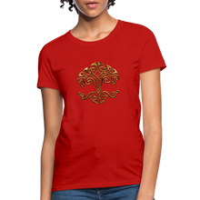 Carica l&#39;immagine nel visualizzatore di Gallery, Celtic Tree Women&#39;s T-Shirt - red