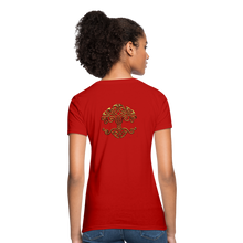 Carica l&#39;immagine nel visualizzatore di Gallery, Celtic Tree Women&#39;s T-Shirt - red