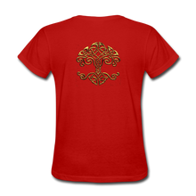 Carica l&#39;immagine nel visualizzatore di Gallery, Celtic Tree Women&#39;s T-Shirt - red