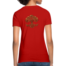 Carica l&#39;immagine nel visualizzatore di Gallery, Celtic Tree Women&#39;s T-Shirt - red