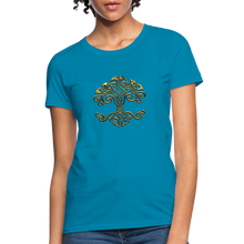 Carica l&#39;immagine nel visualizzatore di Gallery, Celtic Tree Women&#39;s T-Shirt - turquoise