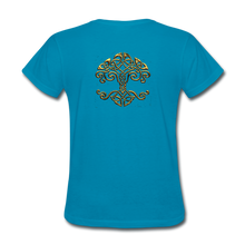 Carica l&#39;immagine nel visualizzatore di Gallery, Celtic Tree Women&#39;s T-Shirt - turquoise