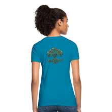 Carica l&#39;immagine nel visualizzatore di Gallery, Celtic Tree Women&#39;s T-Shirt - turquoise