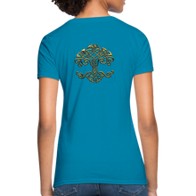 Carica l&#39;immagine nel visualizzatore di Gallery, Celtic Tree Women&#39;s T-Shirt - turquoise