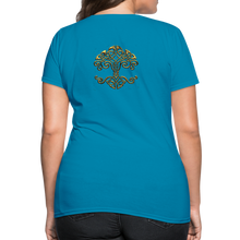 Carica l&#39;immagine nel visualizzatore di Gallery, Celtic Tree Women&#39;s T-Shirt - turquoise