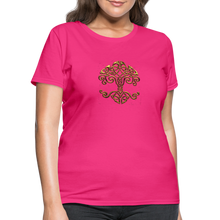 Carica l&#39;immagine nel visualizzatore di Gallery, Celtic Tree Women&#39;s T-Shirt - fuchsia