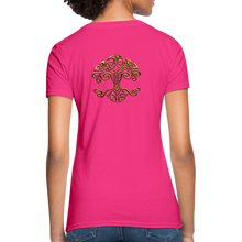 Carica l&#39;immagine nel visualizzatore di Gallery, Celtic Tree Women&#39;s T-Shirt - fuchsia