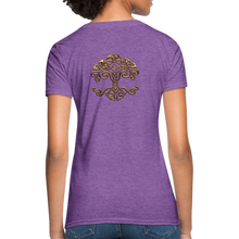 Carica l&#39;immagine nel visualizzatore di Gallery, Celtic Tree Women&#39;s T-Shirt - purple heather