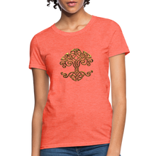 Carica l&#39;immagine nel visualizzatore di Gallery, Celtic Tree Women&#39;s T-Shirt - heather coral