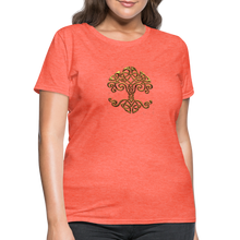 Carica l&#39;immagine nel visualizzatore di Gallery, Celtic Tree Women&#39;s T-Shirt - heather coral