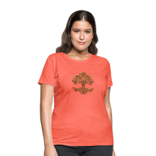 Carica l&#39;immagine nel visualizzatore di Gallery, Celtic Tree Women&#39;s T-Shirt - heather coral