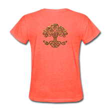 Carica l&#39;immagine nel visualizzatore di Gallery, Celtic Tree Women&#39;s T-Shirt - heather coral