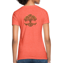 Carica l&#39;immagine nel visualizzatore di Gallery, Celtic Tree Women&#39;s T-Shirt - heather coral