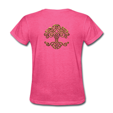 Carica l&#39;immagine nel visualizzatore di Gallery, Celtic Tree Women&#39;s T-Shirt - heather pink