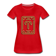 Load image into Gallery viewer, Aries Women’s Premium T-Shirt - red