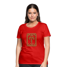 Load image into Gallery viewer, Aries Women’s Premium T-Shirt - red