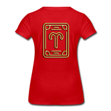 Load image into Gallery viewer, Aries Women’s Premium T-Shirt - red