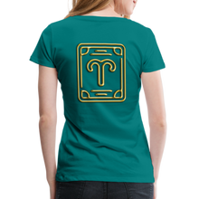 Load image into Gallery viewer, Aries Women’s Premium T-Shirt - teal